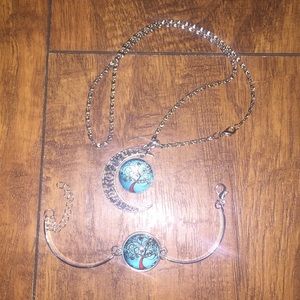 Tree of life necklace and bangle